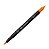CANETA CIS DUAL BRUSH AQUARELAVEL - 19 LARANJA - Imagem 1