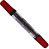 MARCADOR MAGIC COLOR PERM P. DUPLA - VERMELHO - Imagem 1