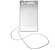 CRACHA FLEX C/ CORDAO 80X120MM HORIZ - PLASTPARK - Imagem 1