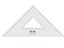 ESQUADRO TRIDENT 45º 28CM ACRILICO - SEM GRADUACAO 2528 - Imagem 1