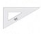 ESQUADRO TRIDENT 60° 32CM ACRILICO - SEM GRADUACAO 2632 - Imagem 1