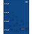 FICHARIO TILIBRA LUNIX 4 ARGOLAS AZUL 80FLS - Imagem 1