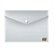 PASTA MALOTE YES PLAST HORIZONTAL C/ BOTAO - CRISTAL - Imagem 1