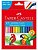 CANETA HIDROCOR FABER-CASTELL 12 CORES - Imagem 1