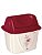 LIXEIRA PIA BASCULANTE MARMORE FLORAL 4,9 LTS - Imagem 1