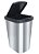 LIXEIRA COM LABEL INOX C/ CLICK 9 LTS - Imagem 1