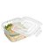 POTE QUADRADO C/ TRAVAS 860 ML - 15,5X14,5X7,3 CM - Imagem 1