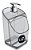 DISPENSER PREMIUM 500ML TRANS BICO METAL - Imagem 1