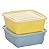 KIT 2 PCS ORGANIZA 3LT QUAD NUDE - Imagem 1