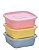 KIT 3 PCS ORGANIZA 1,2L QUAD NUDE - Imagem 1
