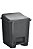LIXEIRA 14 L C/PEDAL - PRETA - Imagem 1