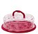 BOLEIRA RED C/ ALCA E ROSCA MARMORE FLORAL - 28,5X12CM - Imagem 1