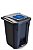 LIXEIRA C/ PEDAL / TPA CLIC / RODA 60L PRETA RECIC - Imagem 1