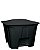LIXEIRA COM PEDAL 15 LTS - PRETO - Imagem 1
