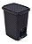 LIXEIRA C/ PEDAL 7L RATTAN PRETA - Imagem 1