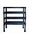 ESTANTE ORG. 04 ANDARES RATTAN PRETO - 65X35X70CM - Imagem 1