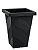 VASO QUADR COLUNA PRETO 19 LTS - 29X44X29 CMS - Imagem 1