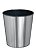 LIXEIRA P/ ESCRITORIO COM LABEL INOX 10L - Imagem 1