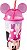 COPO 500 ML COM ORELHA MINNIE - CAIXA C/ 16 PEÇAS - Imagem 1