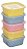 KIT 5 PCS ORGANIZA 690 ML QUAD NUDE - Imagem 1