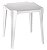 MESA MONOBLOCO BRANCA - 70 X 70 CM - Imagem 1