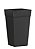 VASO QUADR COLUNA PRETO RATTAN 17,5 LTS - Imagem 1