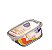 POTE HERMETICO SLEEK QUAD BORO C/ TRAVA 550 ML - Imagem 1