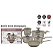 COOK SARTIN - JG PANELA C/ 5 PCS CHAMPAGNE S/ IND - Imagem 1