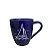 CANECA 250ML GLAMOUR AZUL DEC MARITIMO - CAIXA C/ 24 PEÇAS - Imagem 1