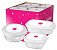 KIT POTES VAC FREEZER 96 PCS - 1,1 + 1,3 + 1,33L TRANSP - CAIXA C/ 96 PEÇAS - Imagem 1