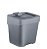 LIXEIRA DE PIA SLIM 2,5L CINZA - Imagem 1