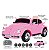 ZIPPY - MINI CARRO ELETRICO 12V FUSCA ROSA C/ RC - Imagem 1
