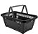 CESTA DE MERCADO C/ ALCA PLASTICA 21,4L PRETA - Imagem 1