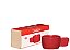 XÍCARA 80ML JG C/ 06 PCS CERÂMICA WILLOW VERMELHO - Imagem 1