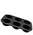 SILICONE - FORMA P/ CUPCAKE 6 CAV PRETO 23,5 X 16 X 3,8 CM - Imagem 1