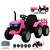 ZIPPY - MINI TRATOR ELETRICO 12V C/ RC ROSA - Imagem 1