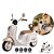 ZIPPY - MINI MOTO ELETRICO 6V SCOOTER BEGE - Imagem 1