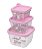 CJ CONECTS POTE QUADR C/ 3 PCS UNICORNIO - 140 / 270 / 470 ML - Imagem 1