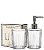 GLASS - KIT P/ BANHEIRO 240ML JG C/ 02 PCS MELINA PRATA - Imagem 1