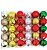 BOLA MISTA DECORADA 6CM C/05 PCS 2MOD - Imagem 1