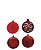 BOLA MISTA DECORADA 8CM C/04 PCS 4MOD - Imagem 1