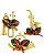 ENFEITE DE NATAL INSTRUMENTO MUSICAL 7 CM C/03 PCS - Imagem 1
