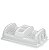 ESCORREDOR DE PRATOS RATTAN BRANCO - Imagem 1