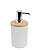 PORTA SABONETE LIQUIDO 430 ML BRANCO BAMBU RED - Imagem 1