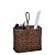RATTAN RUSTIC - PORTA TALHER RETANGULAR 20 X 11 X 17/29 CM - Imagem 1