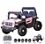 ZIPPY - MINI JEEP ELETRICO 12V ROSA C/ RC - Imagem 1