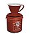 CJ P/ CAFE AROMA MARROM (FILTRO 100 + SUPORTE + POTE 1L) - Imagem 1