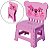 POLTRONA INFANTIL ROSA DOBRÁVEL C/LABEL - 33,2 X 6 X 46,8 CM - Imagem 1