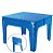 MESA INFANTIL AZUL DOBRÁVEL - 57,5 X 4 X 71 CM - Imagem 1