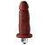 Pênis 9 x 3 cm Com Vibro Marrom - Soulsex - Imagem 1